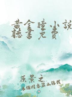 黄金瞳小说有声听书免费