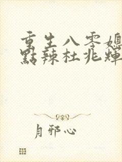 重生八零媳妇有点辣杜兆辉