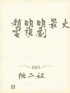 赵明明最火三部电视剧