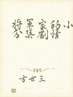 将军家的小娘子分集剧情