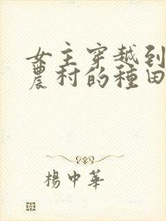 女主穿越到古代农村的种田文