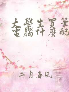 大学生买笔记本电脑什么配置够用