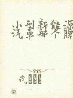 小型新能源电动汽车哪个牌子好