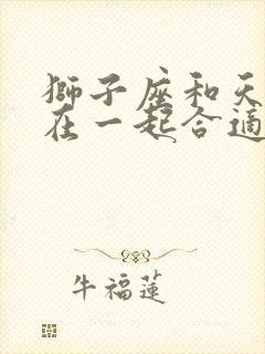 狮子座和天秤座在一起合适吗?