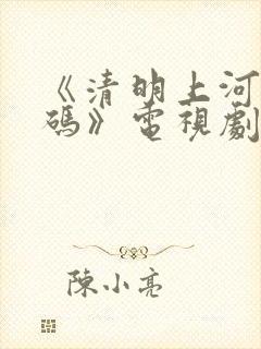 《清明上河图密码》电视剧