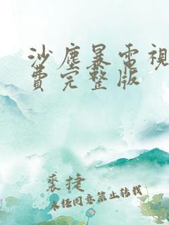 沙尘暴电视剧免费完整版