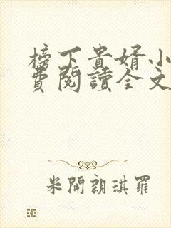 榜下贵婿小说免费阅读全文