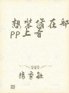 想装修在哪个app上看