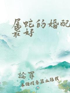 属蛇的婚配属相最好