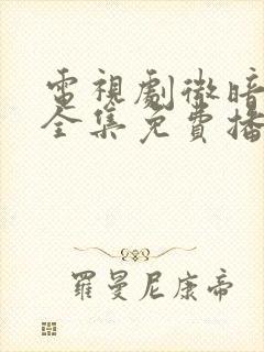 电视剧微暗之火全集免费播放