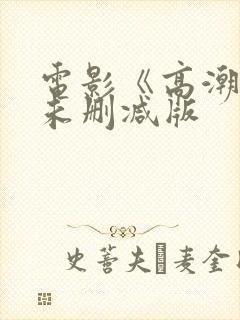 电影《高潮3》未删减版