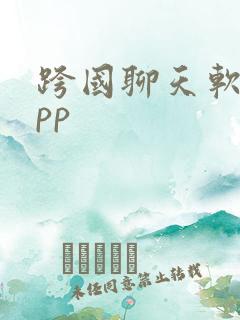 跨国聊天软件app