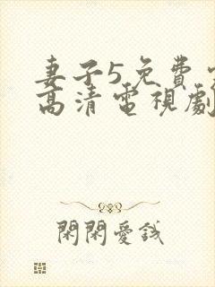 妻子5免费完整高清电视剧在线看中文