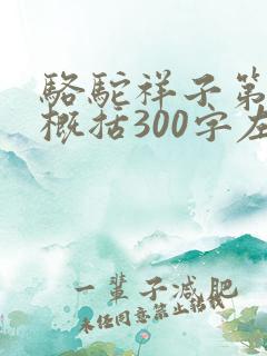 骆驼祥子第7章概括300字左右
