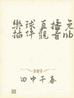 乐球直播免费无插件观看nba