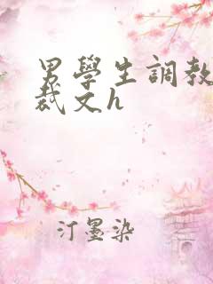 男学生调教男总裁文h