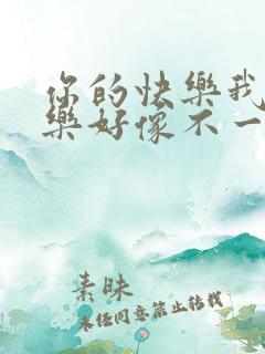 你的快乐我的快乐好像不一样是什么歌