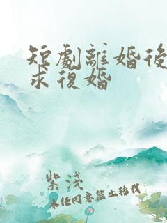 短剧离婚后前夫求复婚