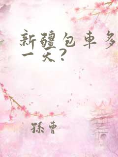 新疆包车多少钱一天?