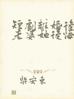 短剧离婚后总裁老婆她后悔了