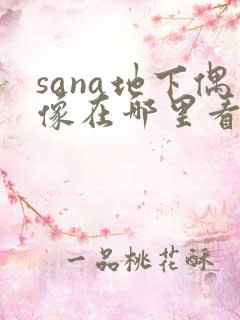 sana地下偶像在哪里看