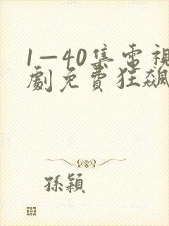 1—40集电视剧免费狂飙