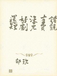 还好没有错过你短剧免费观看