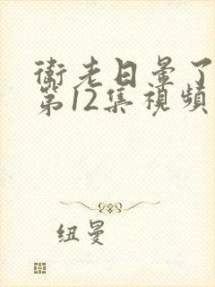 卫老日晕了淑蓉第12集视频