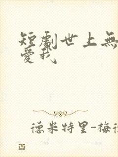 短剧世上无人再爱我