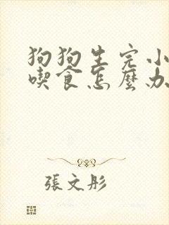 狗狗生完小狗不吃食怎么办