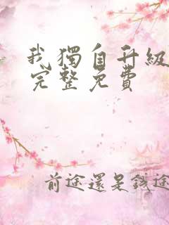 我独自升级漫画完整免费