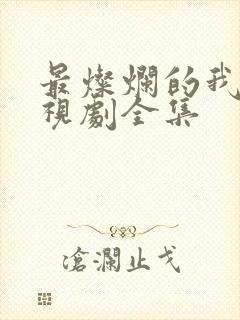 最灿烂的我们电视剧全集