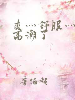 爽灬舒服灬快灬高潮了