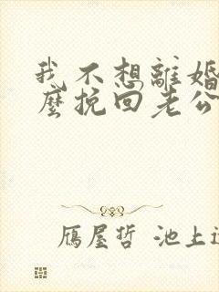 我不想离婚该怎么挽回老公