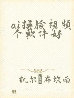 ai换脸视频哪个软件好
