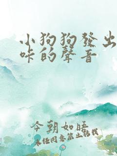 小狗狗发出咔咔咔的声音