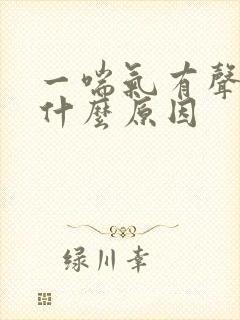 一喘气有声音是什么原因