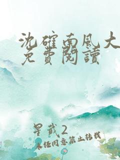 沈确南风大结局免费阅读