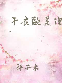 午夜欧美理论片.