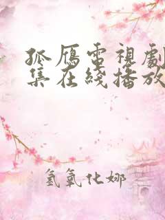 孤雁电视剧45集在线播放免费观看