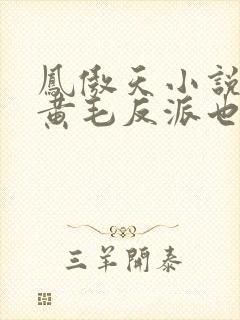 凤傲天小说里的黄毛反派也想幸福