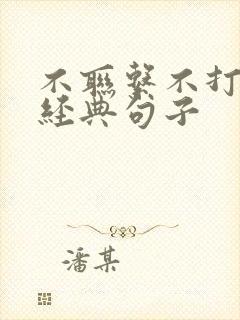 不联系不打扰的经典句子