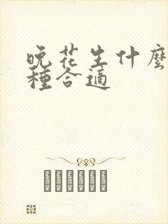 晚花生什么时候种合适