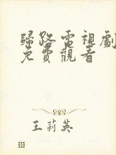 归路电视剧全集免费观看
