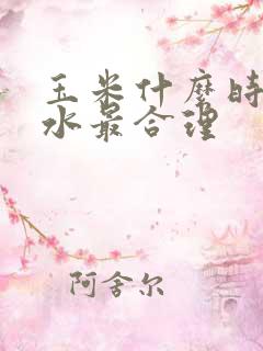 玉米什么时间浇水最合理