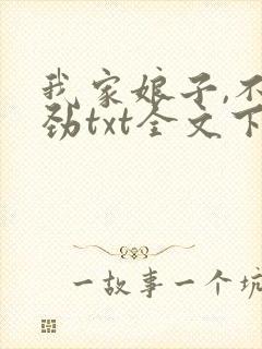 我家娘子,不对劲txt全文下载