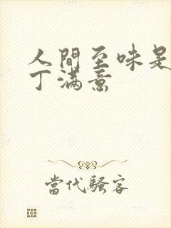 人间至味是清欢丁满意
