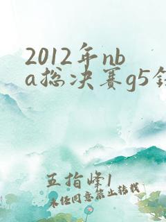 2012年nba总决赛g5录像回放