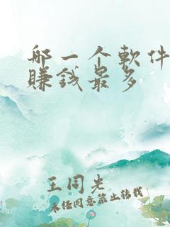 哪一个软件走路赚钱最多
