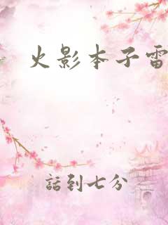 火影本子雷影